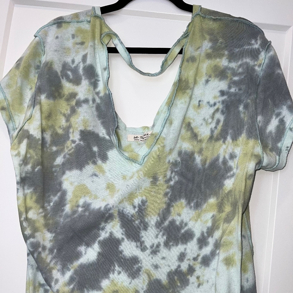 Free People All Mine oversized V neck short sleeve
